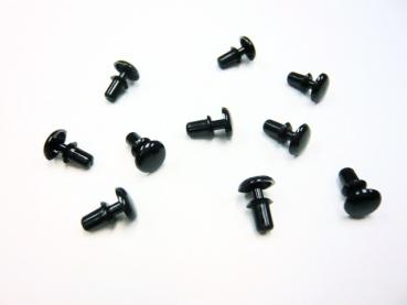 Karosserienieten schwarz, Kunststoff (10)
