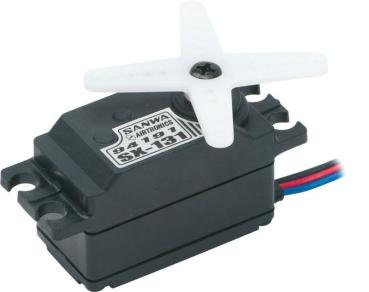 SX Servo-131 LowProfil Standard Servo 0,12sec/4,8kg SANWA Plastik-Getriebe