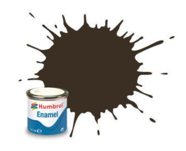 Humbrol 010 Dunkelbraun, Glänzend 14 ml