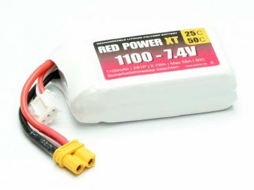 LiPo Akku RED POWER XT 1100 - 7,4V