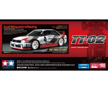 1:10 RC Audi 90 quattro Racing Lackiert TT-02