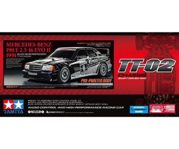 1:10 RC M-B 190E Evo II König-Pilsener. vor lackierte Karosserie TT-02