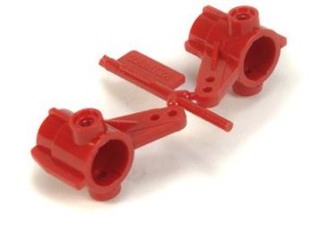 TA01/DF-01 Achsschenkel (2) vorne rot