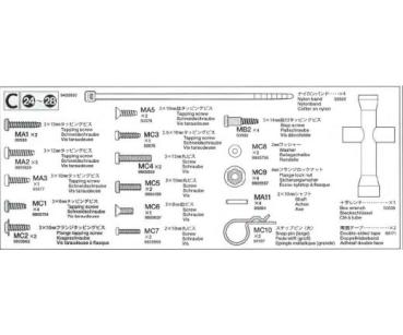 Metallteile-Beutel C 58402 Tamiya 9400690