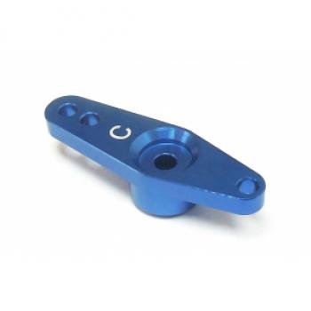KM-Racing H-K1/ K8 Servohorn Gas/Bremse für Hitec 24Z (blau)