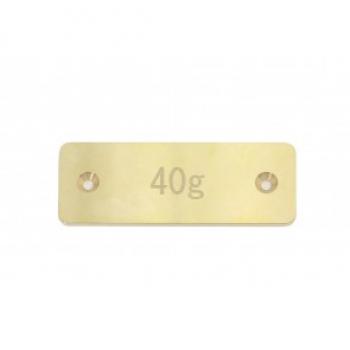 KM-Racing K8 Messing Mittelplatte klein 40 g