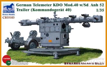German Telemeter KDO Mod.40 w/Sd.Anh 52 Trailer (Kommando-Gerät 40)