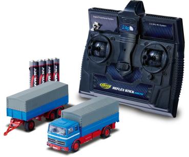 1:87 M-B 1620 Plane m.Anhän.100%RTR blau