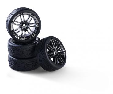 1:10 Räderset (4) Design 14Sp.rauch 26mm