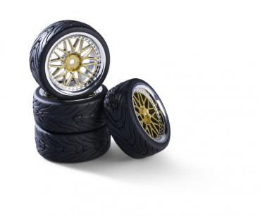 1:10 Räderset(4) Y-Design1 gold/chr.26mm