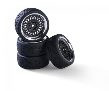 1:10 Räderset(4) class.-Des.schw.ch 26mm