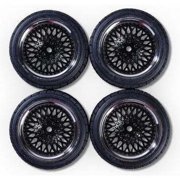 1:10 Räderset Rally Design3 (4) chr/schw 26mm