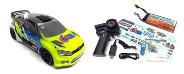 1:12 EP Rally Car "Speed Demon" white 4WD BL RTR