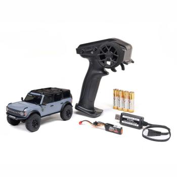 Axial 1/30 SCX30 Ford Bronco 4X4 RTR Brushed Rock Crawler (Battery & Charger Included), Gray