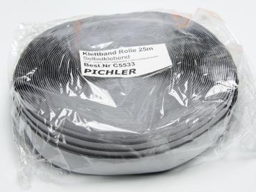 Klettband schwarz 1M