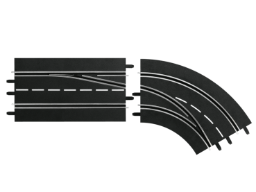Spurwechselkurve rechts, außen nach innen Carrera Digital 124 132 Schienen Zubehör