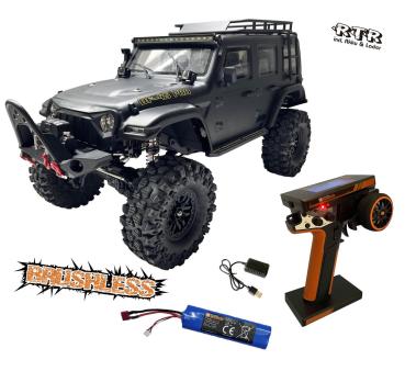 1:10 DF-04S PRO BL Crawler matt Schwarz – Brushless RTR