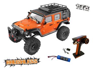 1:10 DF-04S PRO BL Crawler Orange – Brushless RTR