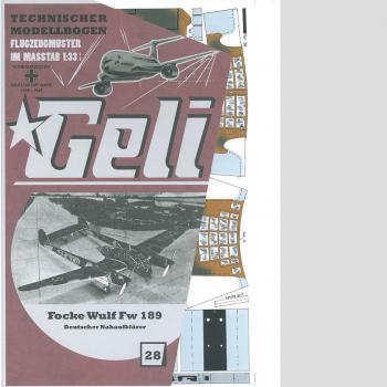 28 Focke Wulf Fw 189 Art.Nr. 34028