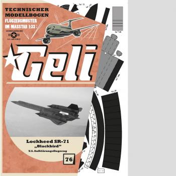 76 Lockheed SR 71 Blackbird Art.Nr. 34076