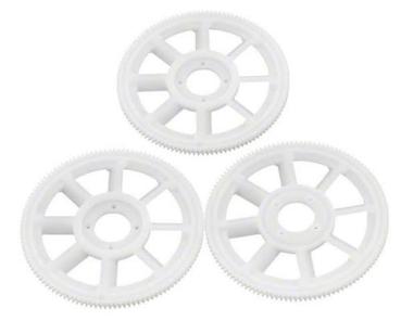Slant Thread Main Gear 121T M0.6 White T-Rex 450 3pcs