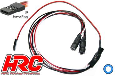 1/10 TC/Drift - LED - JR Stecker - "Angel Eyes" LEDs (draußen blau, innen weiss)