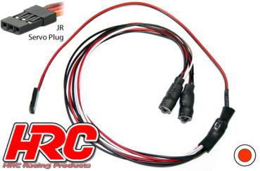1/10 TC/Drift - LED - JR Stecker - "Angel Eyes" LEDs (draussen weiss, innen rot)