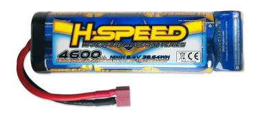 Stick Akku NiMH 4600mAh 8.4V 7 Zellen H-SPEED mit T-Stecker