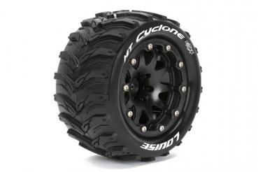 MFT MT-CYCLONE BEAD-LOCK-FELGE SCHWARZ 1/2 OFFSET (2) 12MM 1/10 MONSTE TRUCK TRUCK 2,8 LOUISE