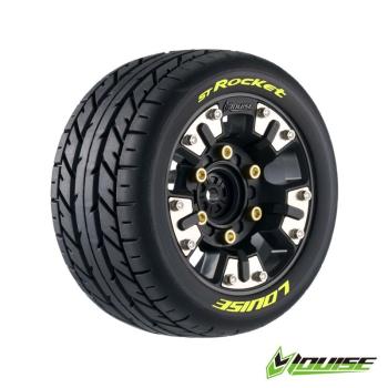 ST-Rocket auf Felge schwarz 12mm Removable Hex (0&1/2) (2) LOUISE TRX Mini-MAXX / XRT