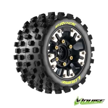 ST-ROCK auf Felge schwarz 12mm Removable Hex (0&1/2) (2) LOUISE TRX Mini-MAXX / XRT