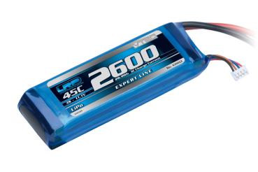 Lipo 2600mAh - 3S1P - 11.1V - 45C