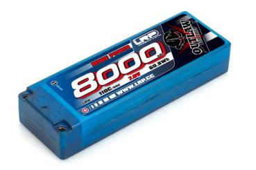 LRP 8000 - Stickpack - 110C/55C - 7.6V LiPo - 1/10 Outlaw Car Line Hardcase