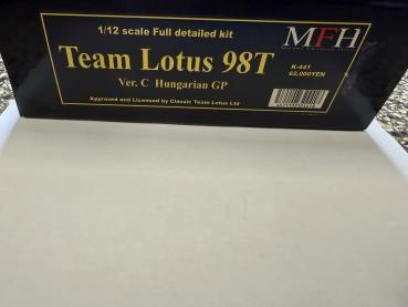 1:12 Lotus 98T 1986 Hungarian GP Model Factory Hiro | No. K-441