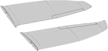 MULTIPLEX TRAGFLÄCHENSATZ FUNGLIDER MPX