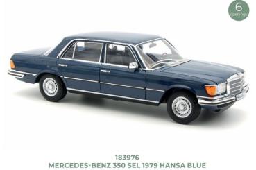1:18 Mercedes-Benz 350 SEL 1979 Hansa Blue