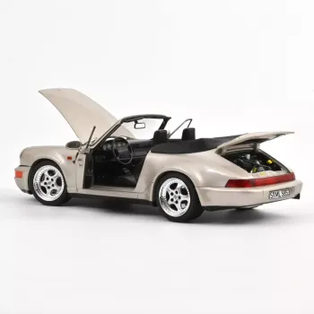 1:18 Porsche 911 Turbo Look Cabriolet 1992 Zermattsilber metallic