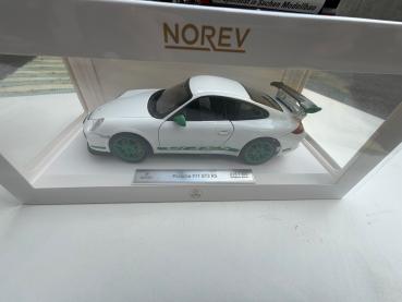 1:18 Porsche 911 GT3 RS 2009 Weiß/Pytongrün limitiert auf 300 Stück!