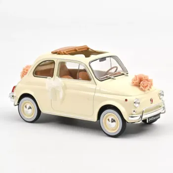 1:18 Fiat 500 L 1968 Elfenbein Hochzeitsgeschenk