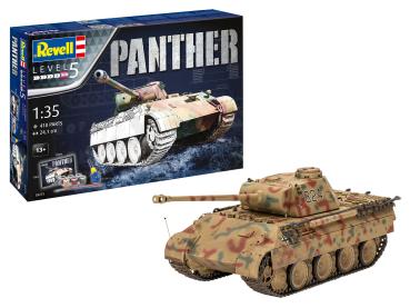 1:35 Geschenkset Panther Ausf. D Revell Modellbausatz mit Basiszubehör