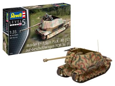 1:35 Marder I - 7,5cm Pa.K. 40 (Sf.) auf FCM 36(f) Revell Modellbausatz