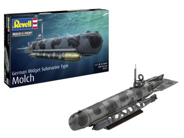 1:72 German Midget Submarine Type Molch Revell Modellbausatz
