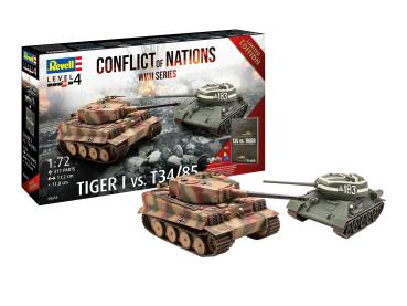 1:72 Geschenkset "Conflict of Nations WWII Series" Revell Modellbausatz mit Basiszubehör