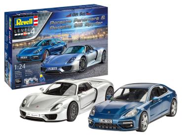 1:24 Geschenkset Porsche Revell Modellbausatz mit Basiszubehör