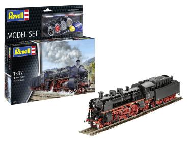 1:87 Model Set Schnellzuglokomotive BR18505 mit Tender Revell Modellbausatz mit Basiszubehör