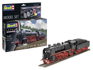1:87 Model Set Schnellzuglokomotive S3/6 BR18mit Tender Revell Modellbausatz mit Basiszubehör