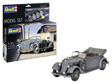 1:35 Model Set Typ 320 (W142) Cabriolet Revell Modellbausatz mit Basiszubehör