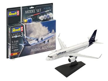1:144 Model Set Airbus A320neo Lufthansa "New Livery" Revell Modellbausatz mit Basiszubehör