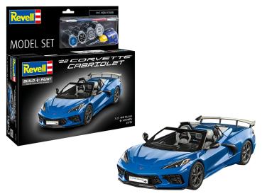 1:25 Model Set Corvette C8 Cabriolet Revell Modellbausatz mit Basiszubehör