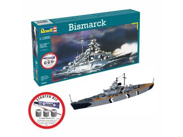 1:1200 Starter Kit Bismarck Revell Modellbausatz mit Basiszubehör